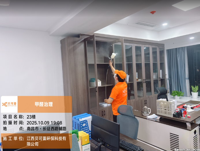 长征西路辅路甲醛治理