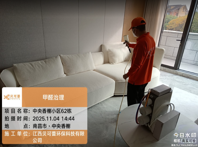 中央香榭小区甲醛治理